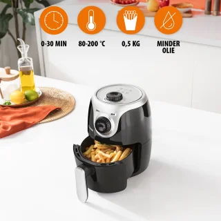 Tristar FR-6980 Mini Crispy Airfryer 2L Zwart