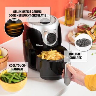 Tristar FR-6980 Mini Crispy Airfryer 2L Zwart