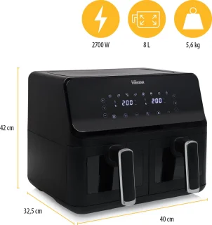 Tristar FR-9040 Airfryer XXL Zwart