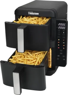 De Tristar FR-9074 Dubbele airfryer in één oogopslag
