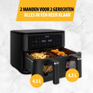Tristar FR-9429 Dubbele Airfryer 9L Dual Mand