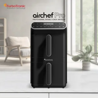 Turbotronic AF-500D Dubbele Airfryer 11L Zwart