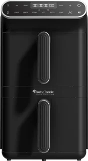 Turbotronic AF-500D Dubbele Airfryer 11L Zwart