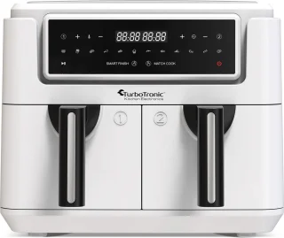 TurboTronic AF118 Dubbele Airfryer XXL 7,6L Wit