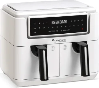 TurboTronic AF118 Dubbele Airfryer XXL 7,6L Wit