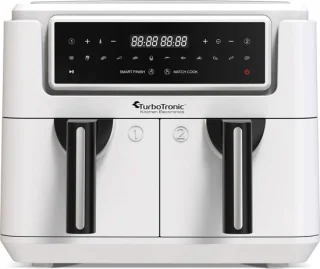 TurboTronic AF118 Dubbele Airfryer XXL 7,6L Wit