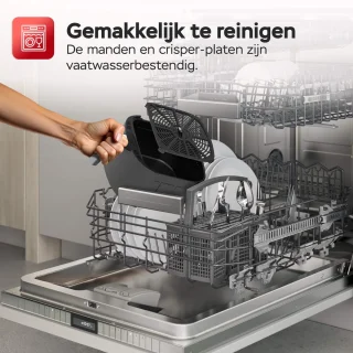 TurboTronic AF13D Airfryer XXL 8L Zwart