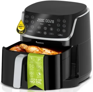 TurboTronic AF13D Airfryer XXL 8L Zwart
