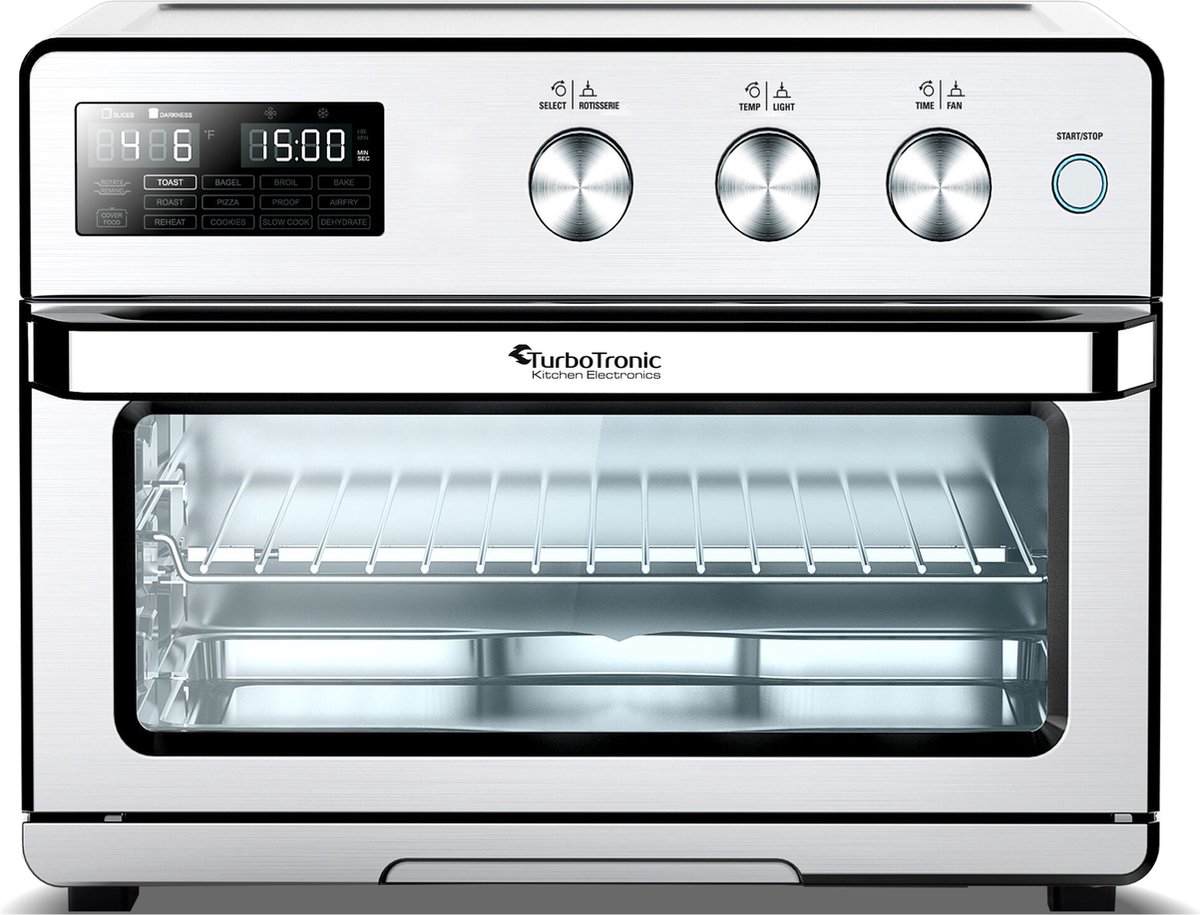 TurboTronic AF32DRD Airfryer XXL Oven 32L Zilver