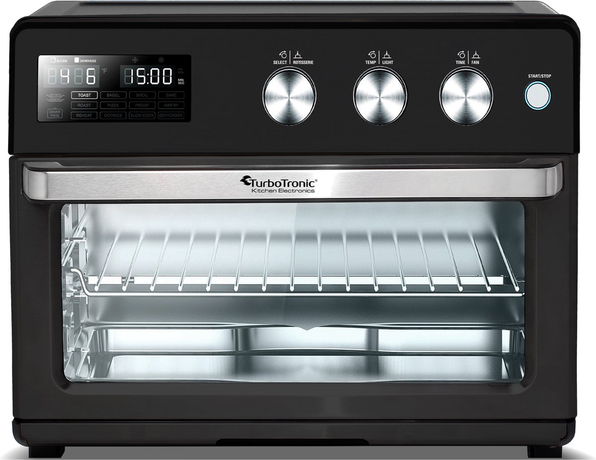 De TurboTronic AF32DRD Airfryer XXL Oven Zwart in één oogopslag