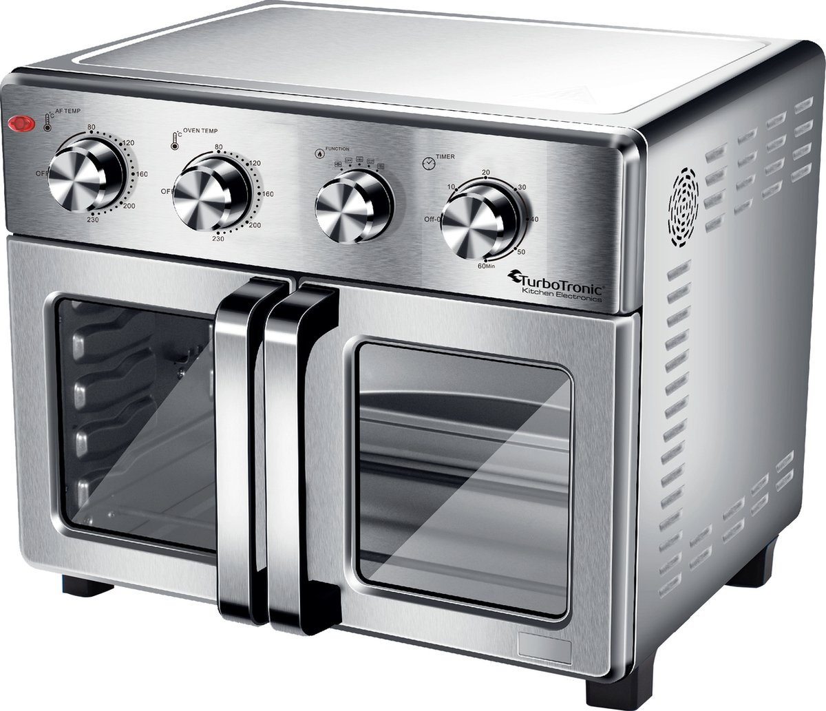 De TurboTronic AF32MFD Airfryer XXL Oven 32L Zilver in één oogopslag