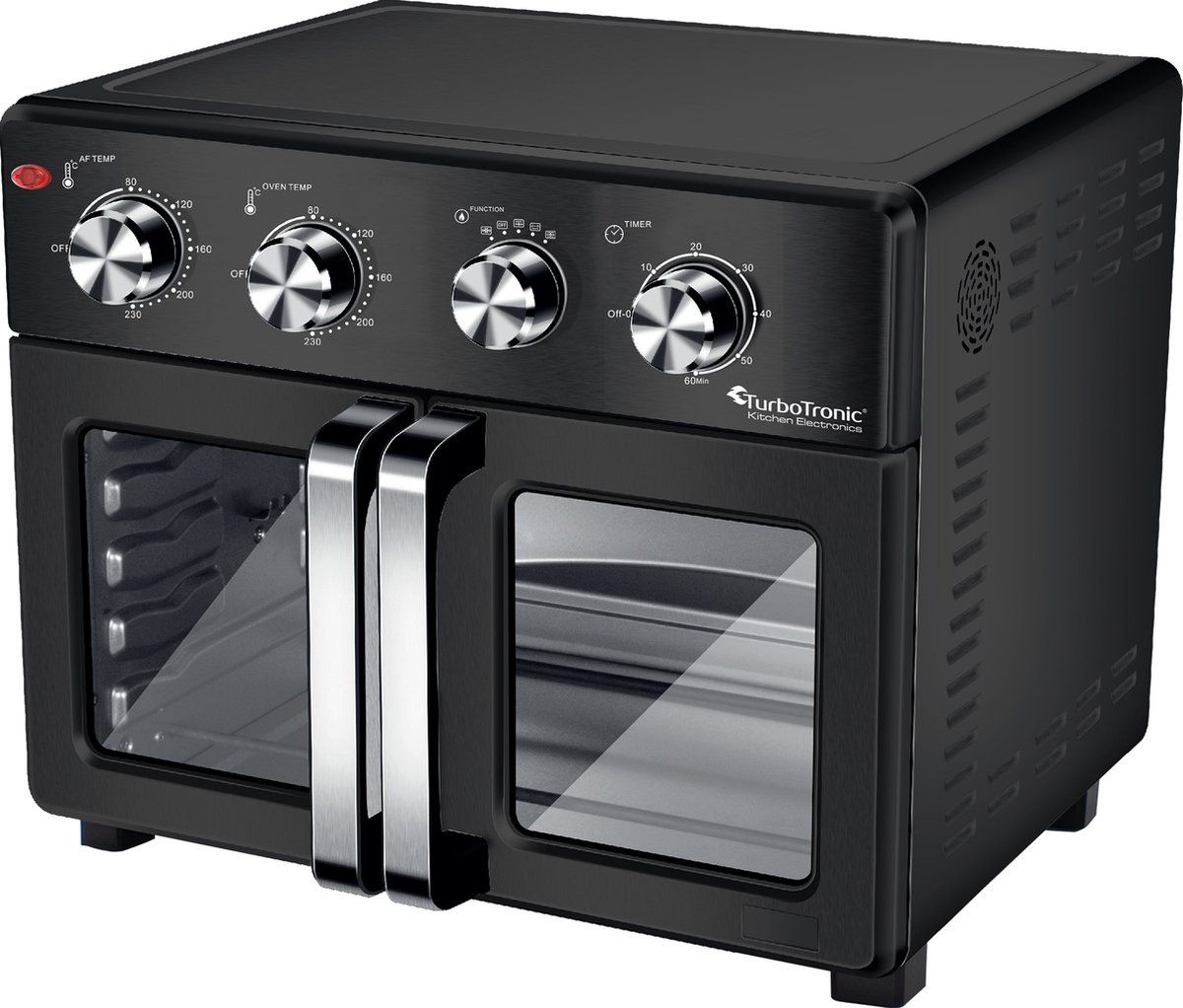 De TurboTronic AF32MFD Airfryer XXL Oven Zwart in één oogopslag