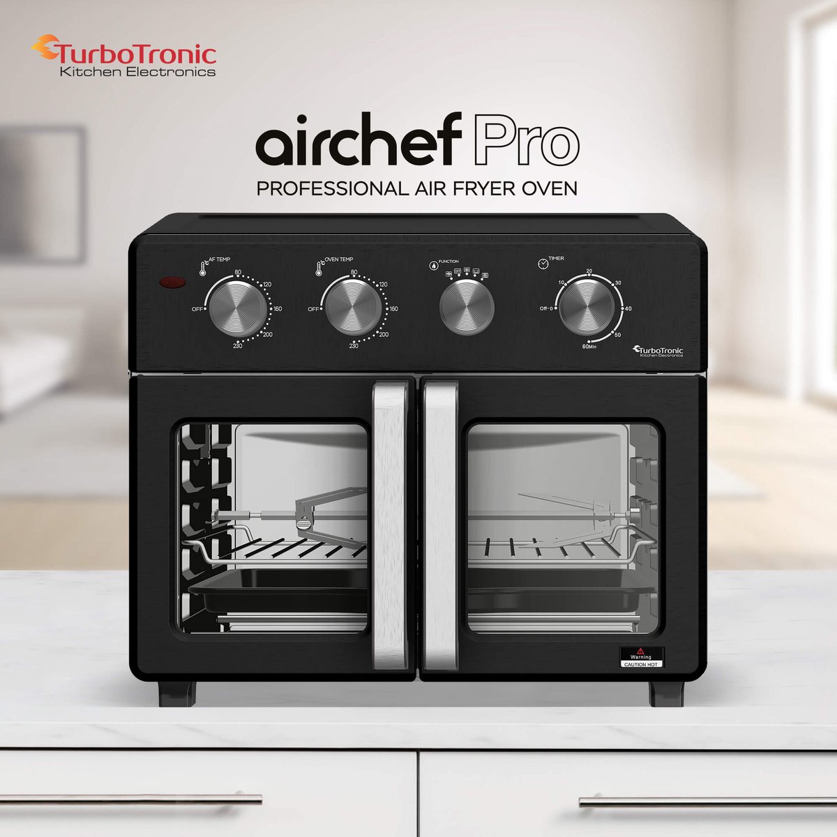 Wat vinden we goed aan de TurboTronic AF32MFD Airfryer XXL Oven Zwart