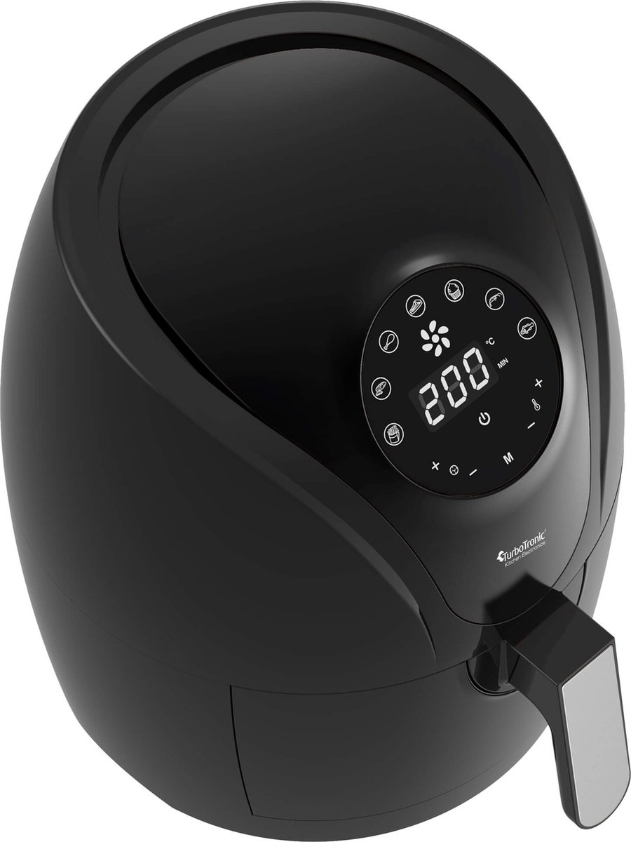 Wat vinden we goed aan de TurboTronic AF9D Digitale Airfryer 3,5L Zwart/Zilver