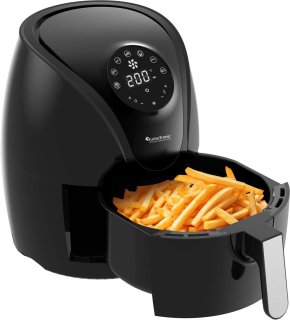 TurboTronic AF9D Digitale Airfryer 3,5L Zwart/Zilver