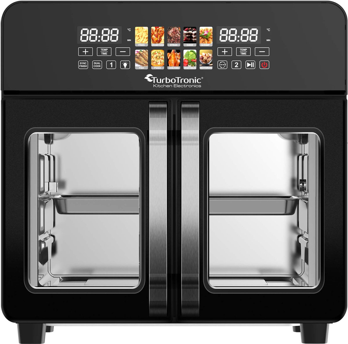 Wat vinden we goed aan de TurboTronic AFO240 Digitale Airfryer Oven 23L Zwart