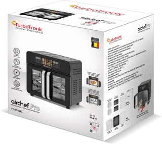 TurboTronic AFO240 Digitale Airfryer Oven 23L Zwart