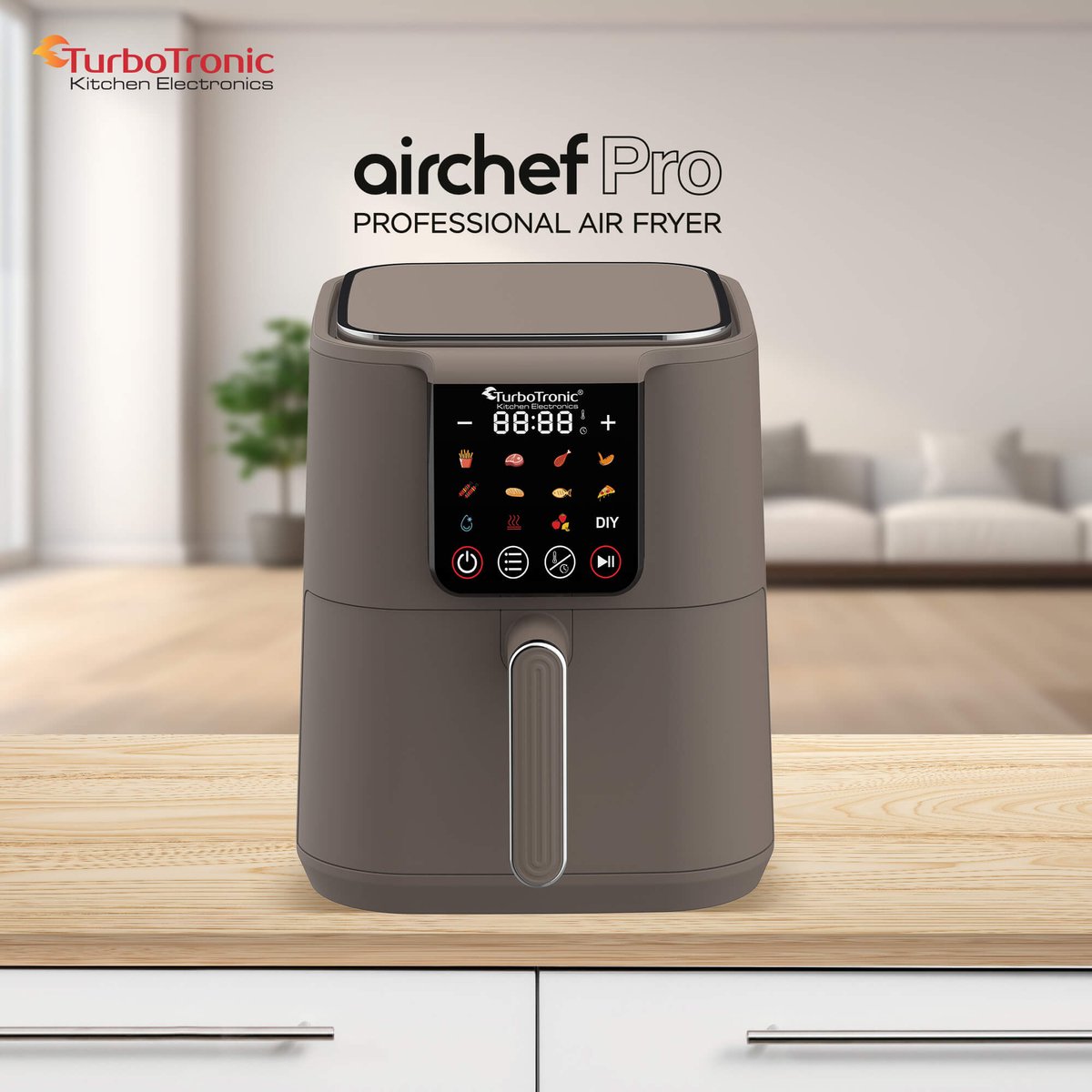 Wat vinden we goed aan de Turbotronic AirChef AF-250 XL Airfryer 6L Truffle Grey