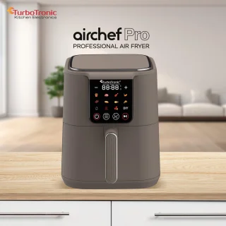 Turbotronic AirChef AF-250 XL Airfryer 6L Truffle Grey