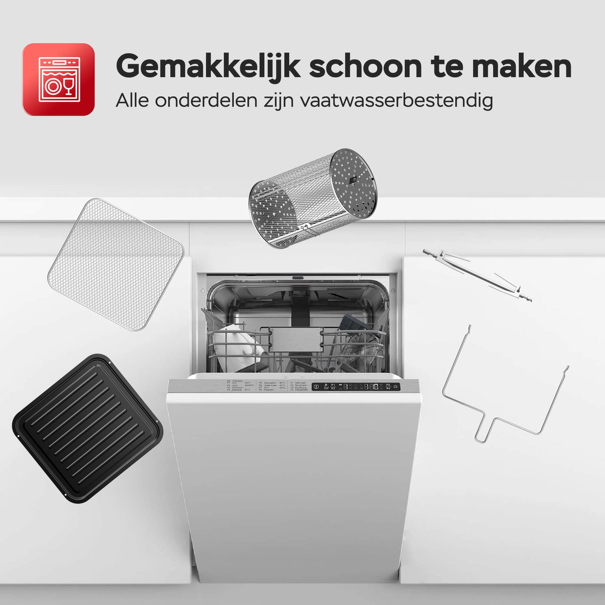 Turbotronic AirChef AF-260 Airfryer XL 12L Zwart