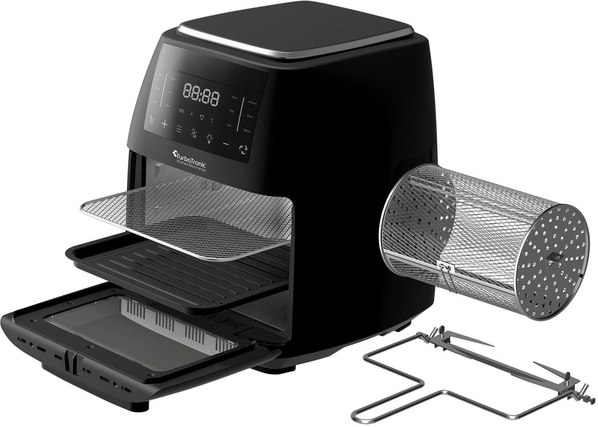Turbotronic AirChef AF-260 Airfryer XL 12L Zwart