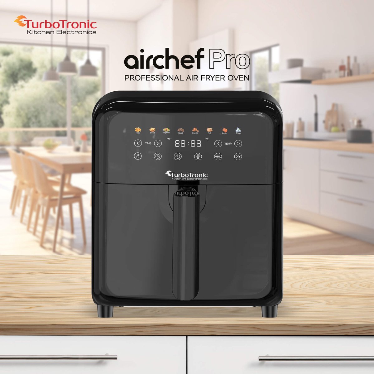 Wat vinden we goed aan de Turbotronic Airfryer XL AirChef 6L