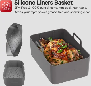 Turbotronic Airfryer XXL DualChef 9L Zwart