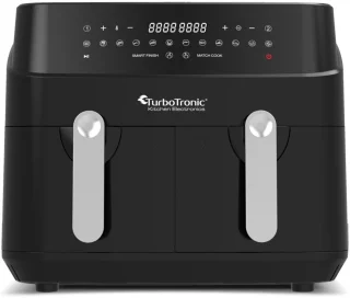 Turbotronic DAF5 Dubbele Airfryer XXL DualChef Zwart