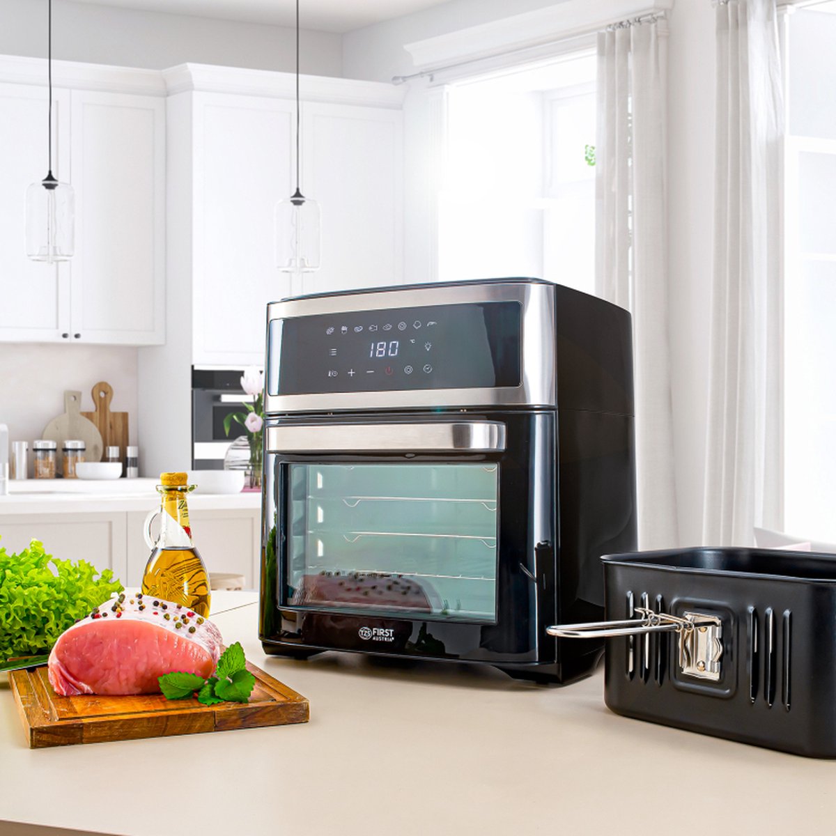 TZS First Austria Airfryer Oven XXL 13L Zwart