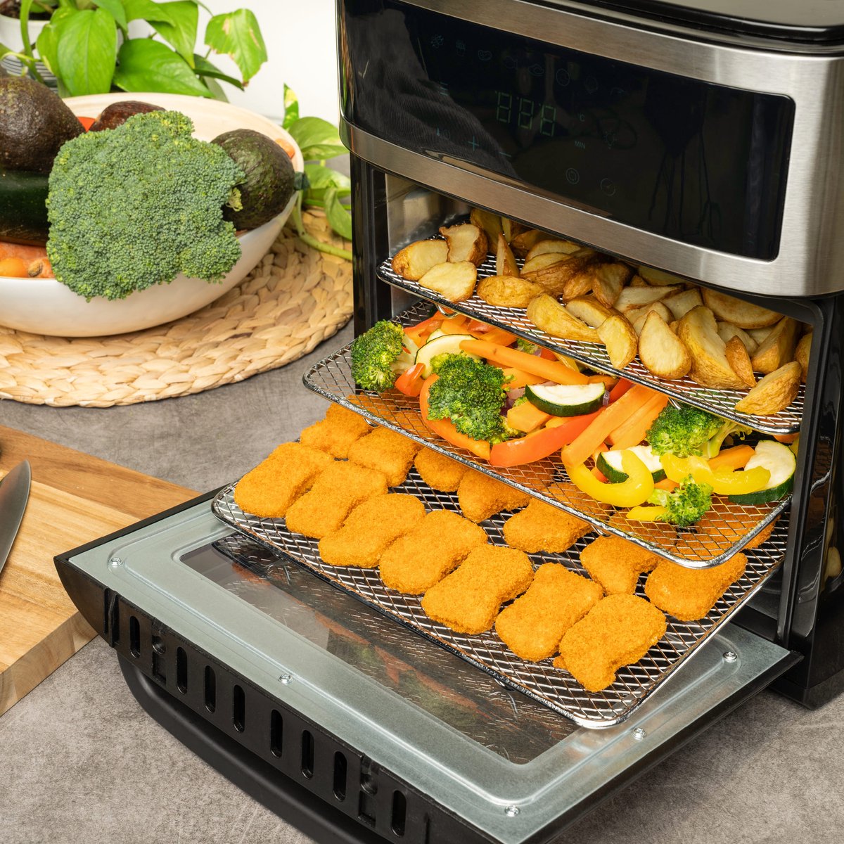 TZS First Austria Airfryer Oven XXL 13L Zwart
