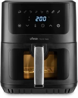 UFESA Stork Neo 6,5 liter airfryer, zwart