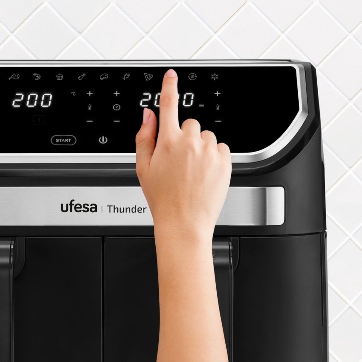 Ufesa Thunder Airfryer 9L Dual Cooking