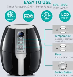 Ultrean Air fryer 4L elektrisch