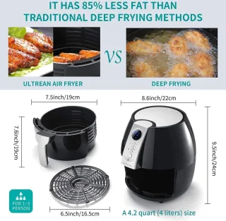 Ultrean Air fryer 4L elektrisch