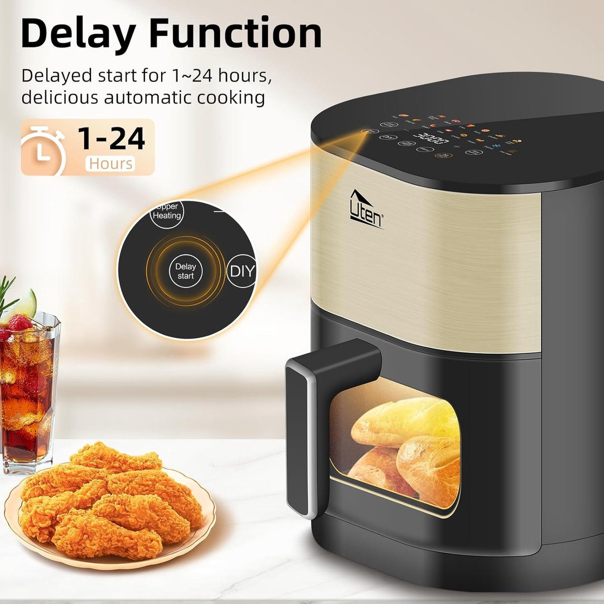 Uten Airfryer XXL 200E Goud