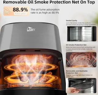 Uten Airfryer XXL 200E Grijs 5.5L