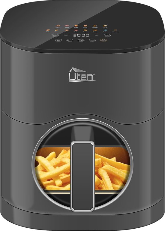 Uten Airfryer XXL 200E - Heteluchtfriteuse 5.5L Grijs review