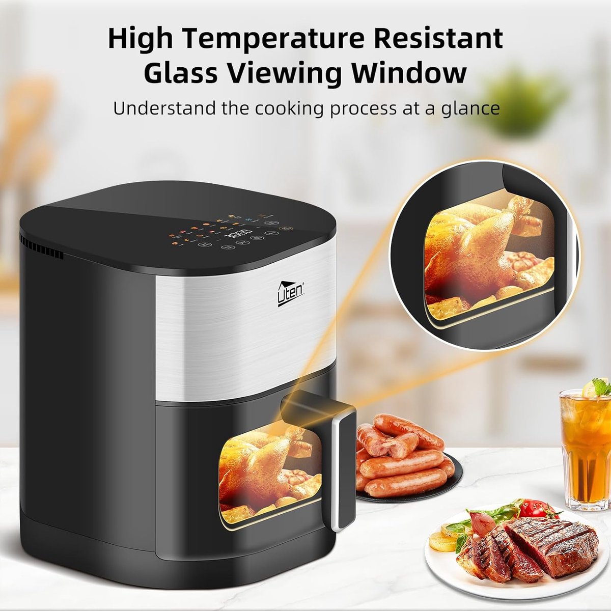 Uten Airfryer XXL 200E Zilver 5.5L