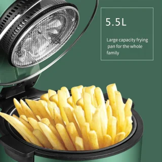 Visuele airfryer 5.5 liter multicolor