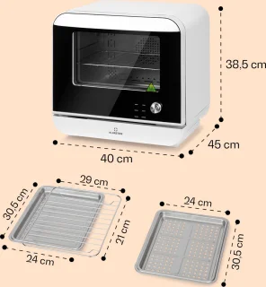Vita Pro heteluchtfriteuse met stoom 18L 2450W