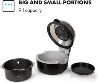 VitAir Turbo Heteluchtfriteuse 9L Grijs-Zwart