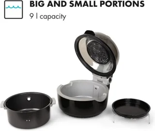 VitAir Turbo Heteluchtfriteuse 9L Grijs-Zwart