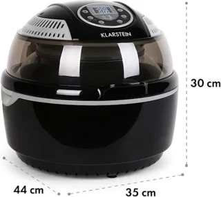 VitAir Turbo Heteluchtfriteuse 9L Grijs-Zwart