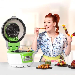 VitAir Turbo Heteluchtfriteuse 9L Groen-Wit