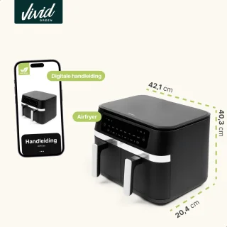 Vivid Airfryer Sync Finish XXL - Dubbele heteluchtoven