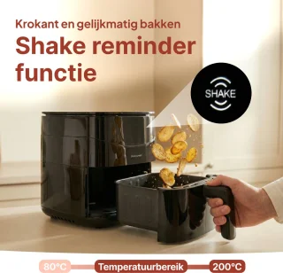 Vivid Green Airfryer Heteluchtoven 3L Zwart