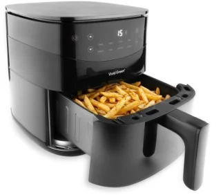 Vivid Green Airfryer Heteluchtoven 3L Zwart