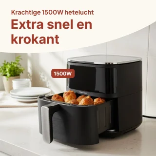 Vivid Green Airfryer Heteluchtoven 5L