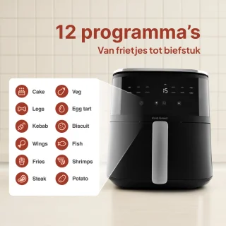 Vivid Green Airfryer Heteluchtoven 5L