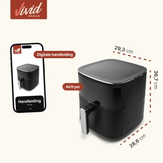 Vivid Green Airfryer Heteluchtoven 5L